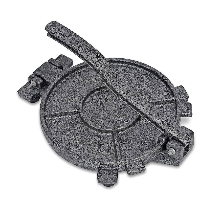 極美品 日本正規品 鋳鉄製 トルティーヤプレス 25cm Amazon｜【VICTORIA】 HD10インチ トルティーヤプレス 25cm 鋳鉄