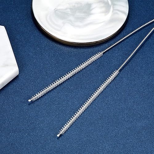 Miniatura 4 de 4 cepillos para tubos de alimentación, cepillos largos de limpieza de pipas de 32 pulgadas de largo con cabeza de cerdas de nailon suaves, adecuados