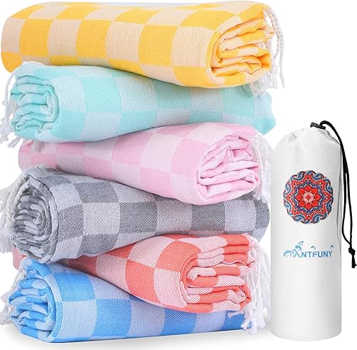 Vista 50 de 4 paquetes de toallas de playa turcas, esenciales para las vacaciones, juego de toallas de baño, piscina, natación, extragrandes, XL, grandes