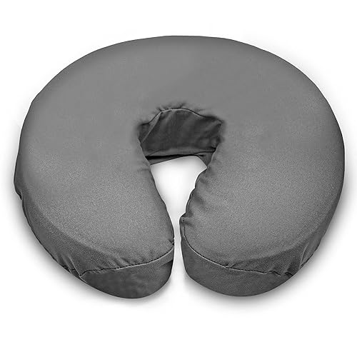 Miniatura 1 de LONDON LINENS Mesas de masaje de microfibra suave y pesada, fundas para cunas faciales, 4 piezas (4, gris)