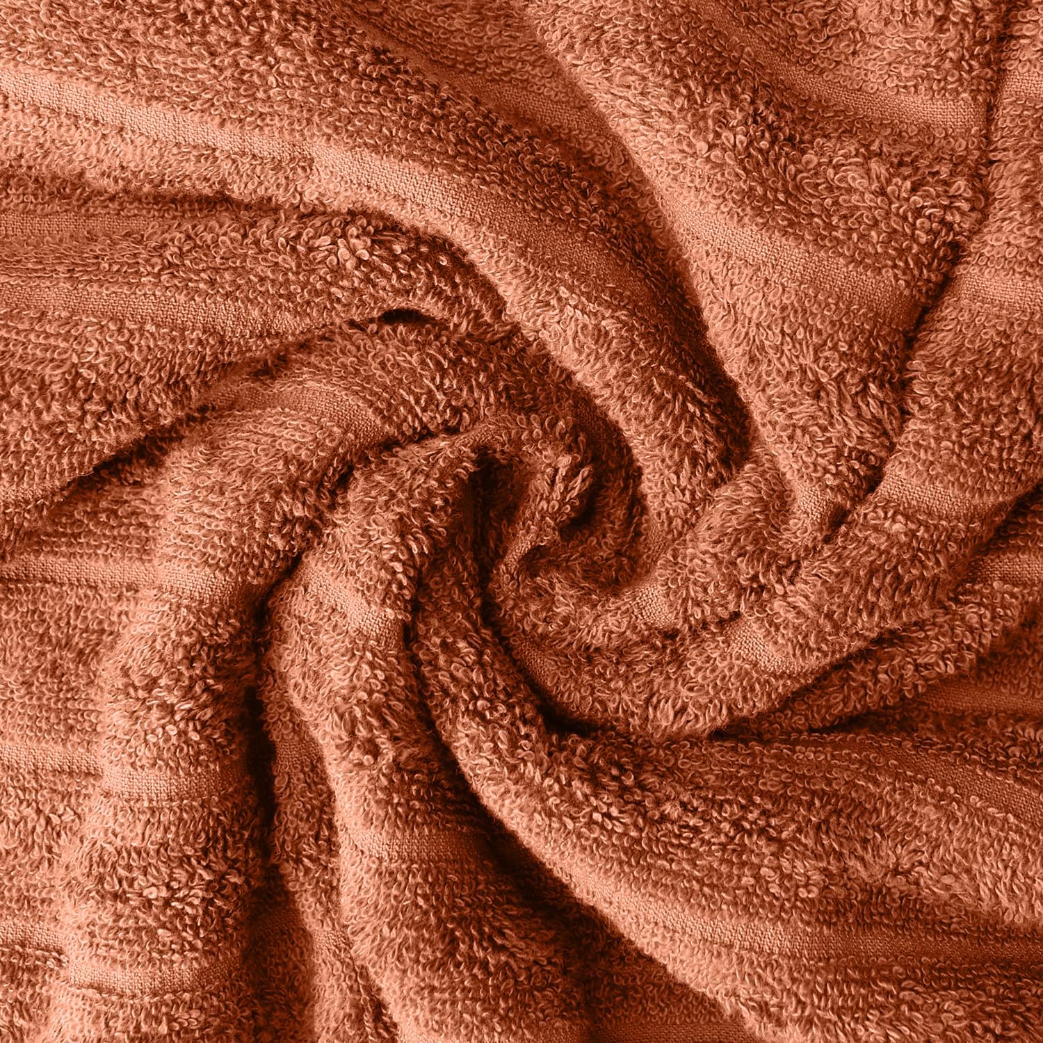 DAN RIVER 3-Piece Towel Set: 1 Oversized Bath Sheet (40x80 Inches) & 2 Bath Sheets (35x70 Inches), 550 GSM - Orange