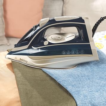 Beldray BEL01847 Single Temperature Iron – Precision Steam Iron, One Temp Technology, Variable Steam Control, Ceramic Soleplate, Auto Shut-Off, 320ml Water Tank, 200G/Min Steam Shot, 3m Power Cord