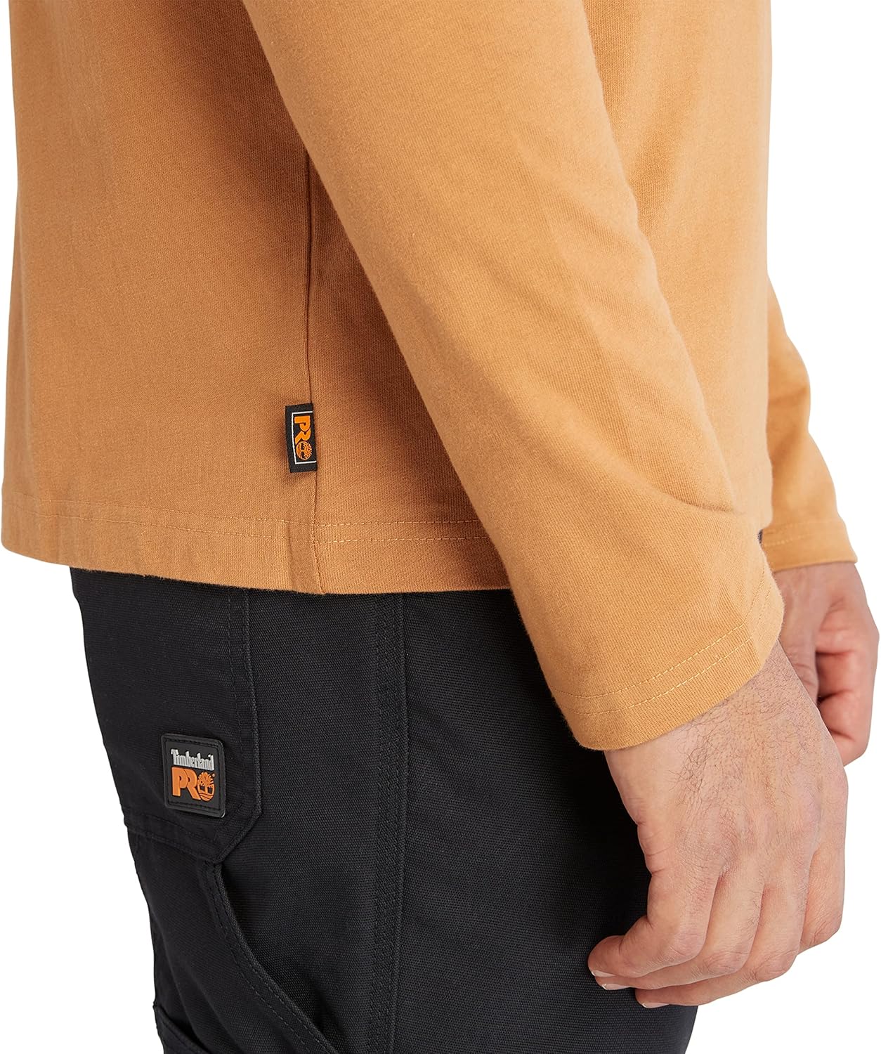Timberland PRO Mens Core Refelctive Pro Logo Long-Sleeve T-Shirt - Image 5