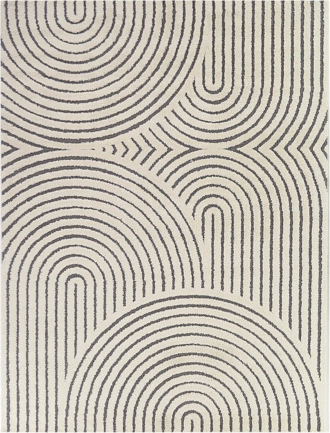 Balta Rugs Caserio Modern Geometric Area Rug, Beige, 5' 3" x 7'