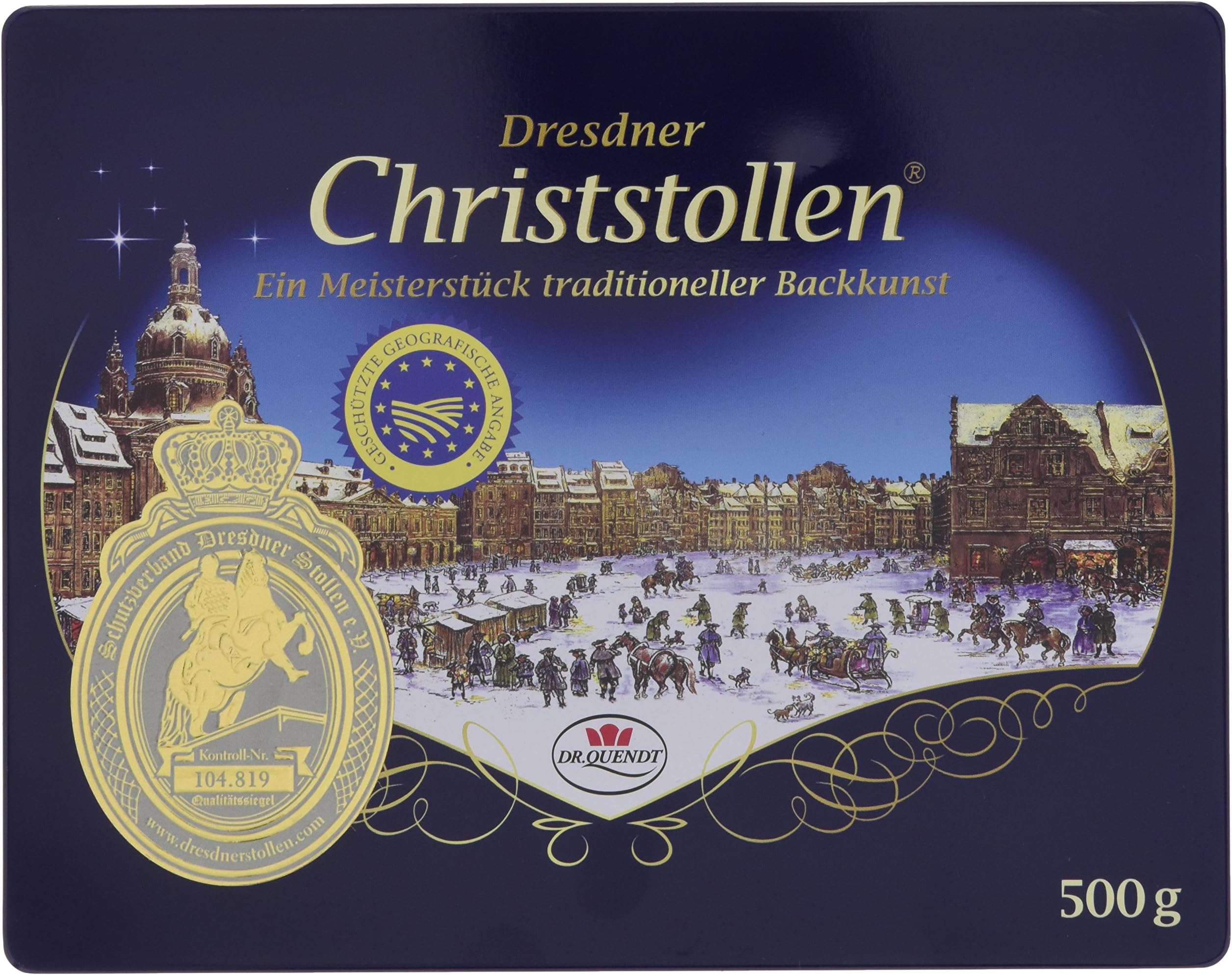 Dr. Quendt Echter Dresdner stollen tin (500g)