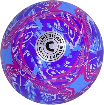 American Challenge Paisley Soccer Ball Professional Training Soccer Ball for Grass Fields Durable TPU Machine Stitched Soccer Balls Sizes 3, 4 & 5 Outdoor Practice & Match Play