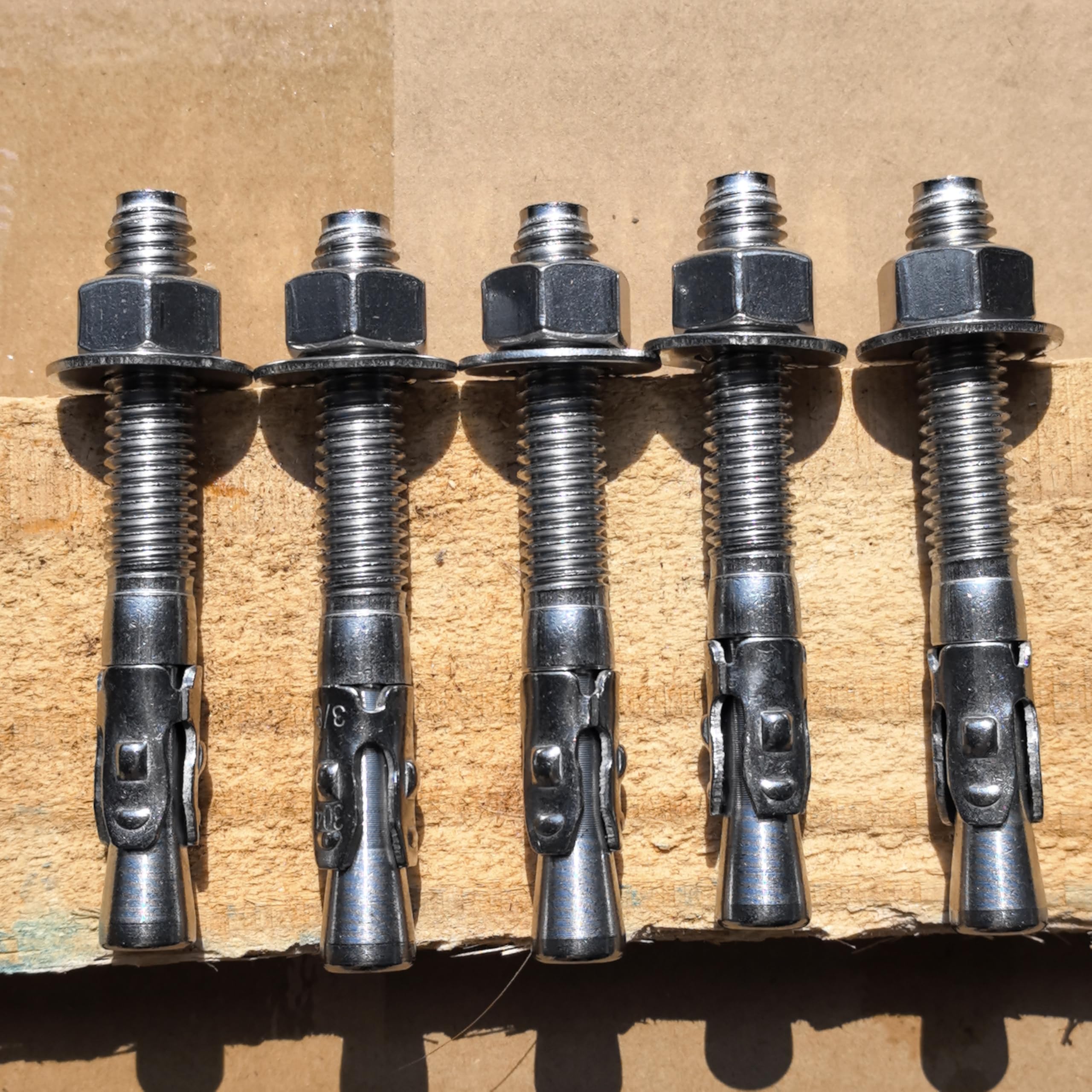 SANTIE Ancoraggio a cuneo in acciaio inox 1/4" X 2-1/4" - 100 PC