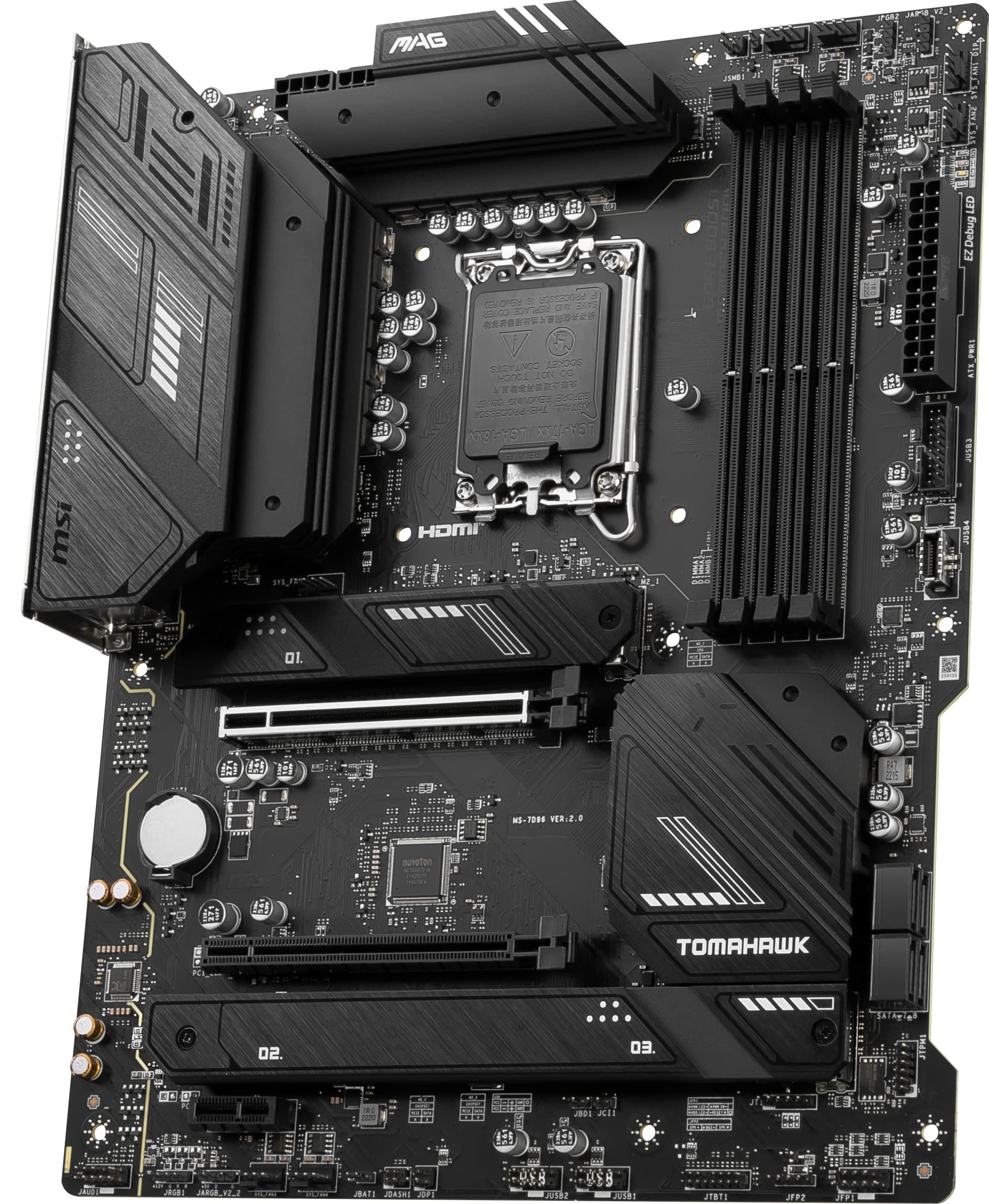 マザーボード MSI MAG B760 TOMAHAWK WIFI DDR5 LGA1700 MSI MAG B760 TOMAHAWK WIFI DDR5 14th/13/12th Generation Intel