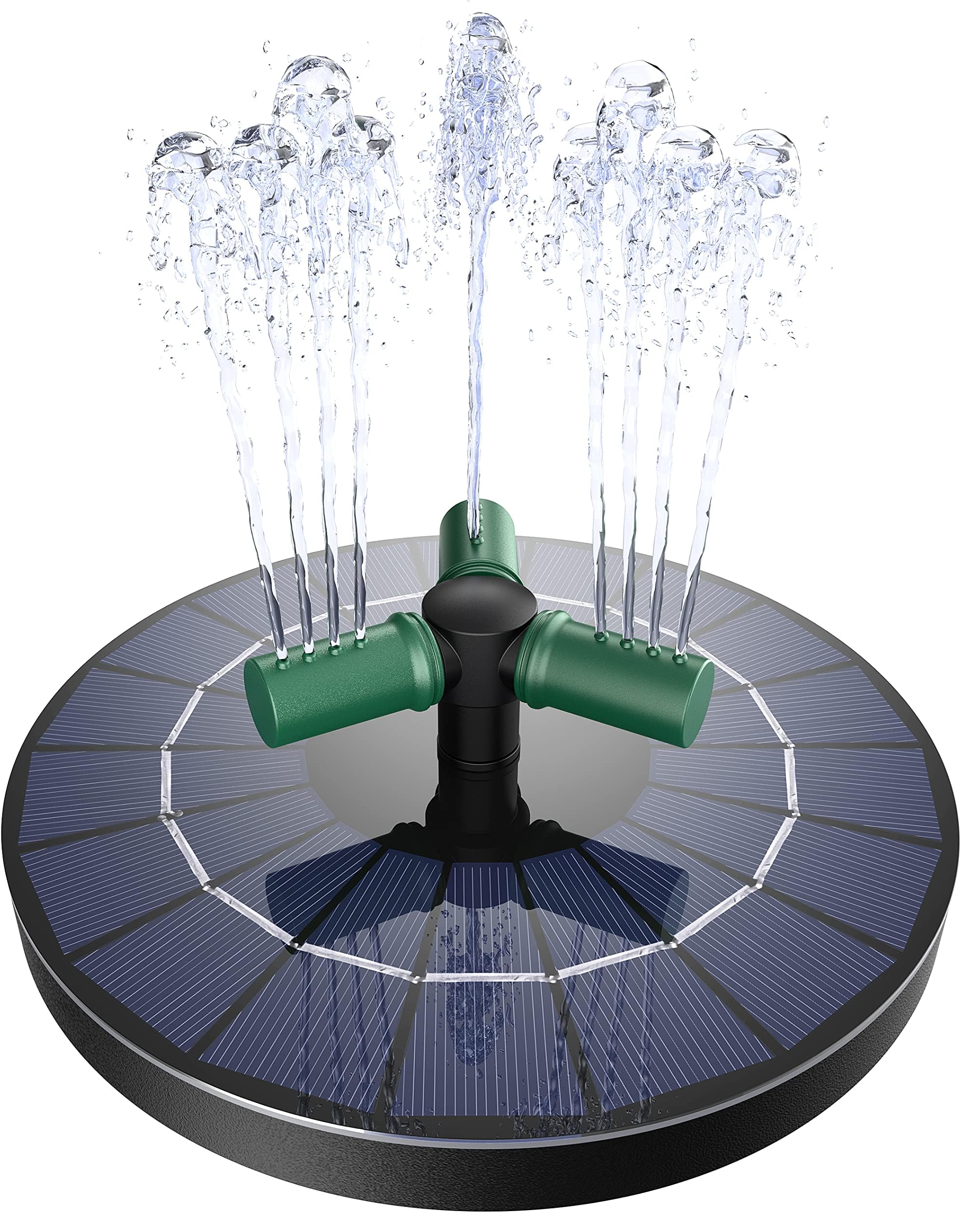 Ankway Solar Fountain Pump for Bird Bath, Higher Efficiency Solar Bird Bath Fountain Kit with Battery Free Standing Idling Protection Solar Powered Water Feature for Ponds Garden Patio Aquarium