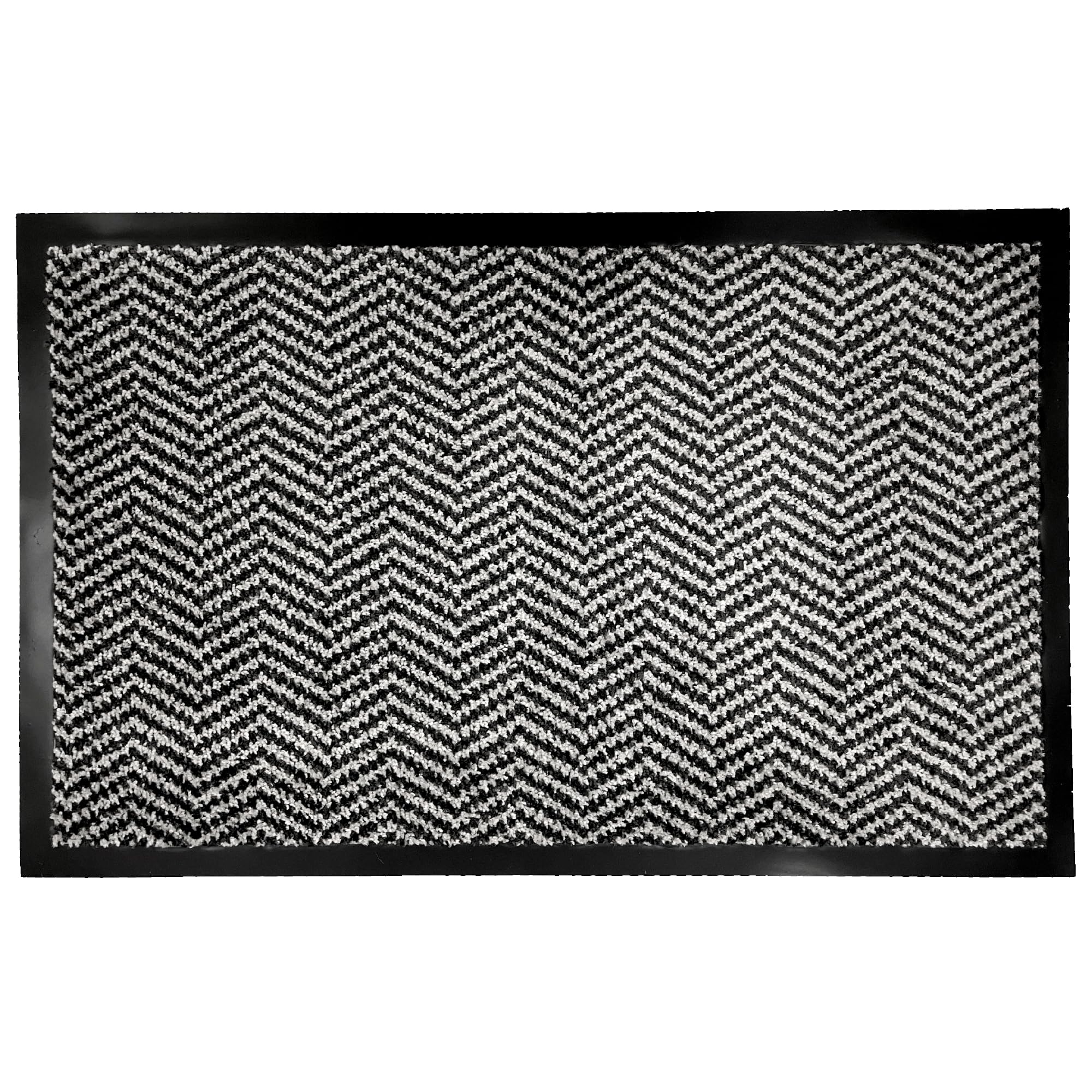 Paillasson très absorbant et tapis barrière anti-saleté gris 50x80 cm