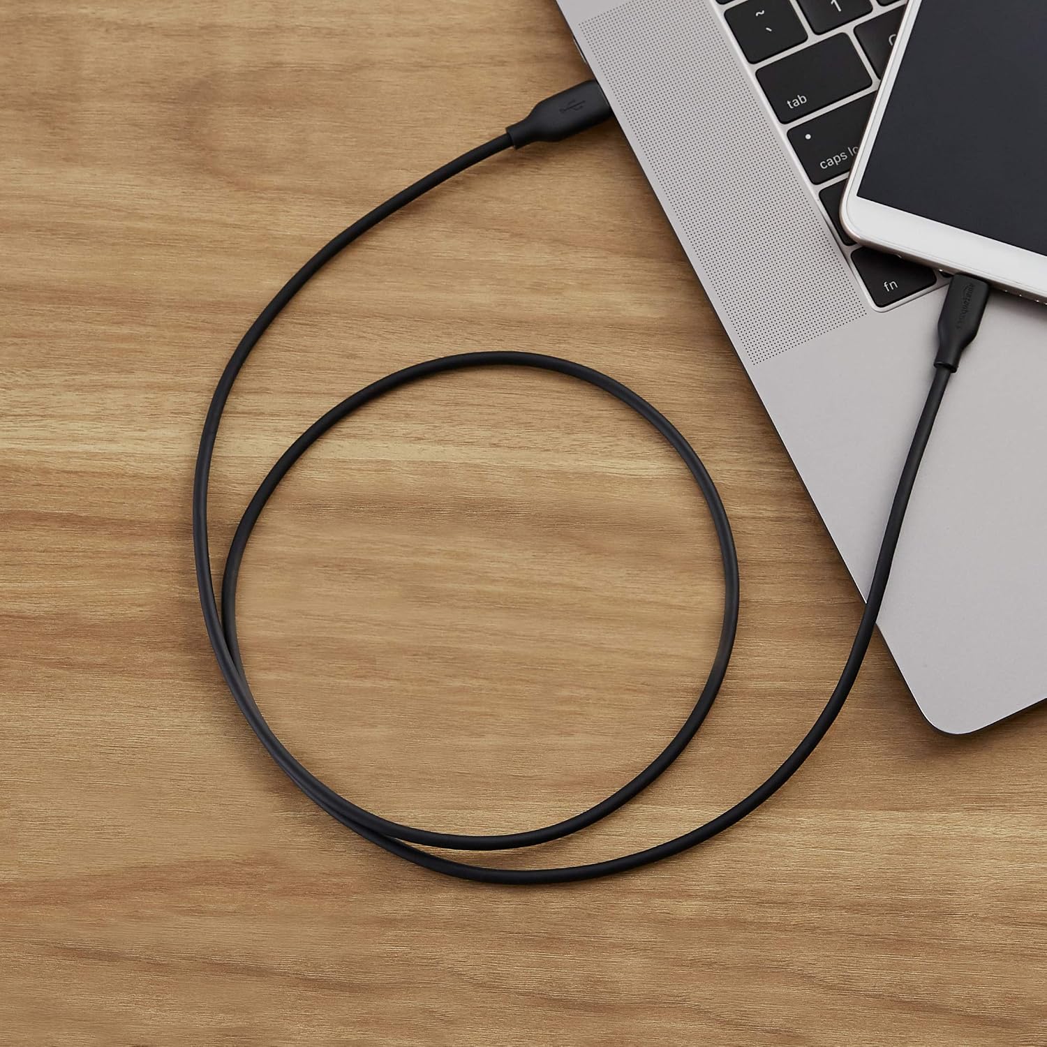 Amazon Basics 2-Pack USB-C to Micro USB 2.0 Fast Charging Cable, 480Mbps Transfer Speed, USB-IF Certified, 3 Foot, Black