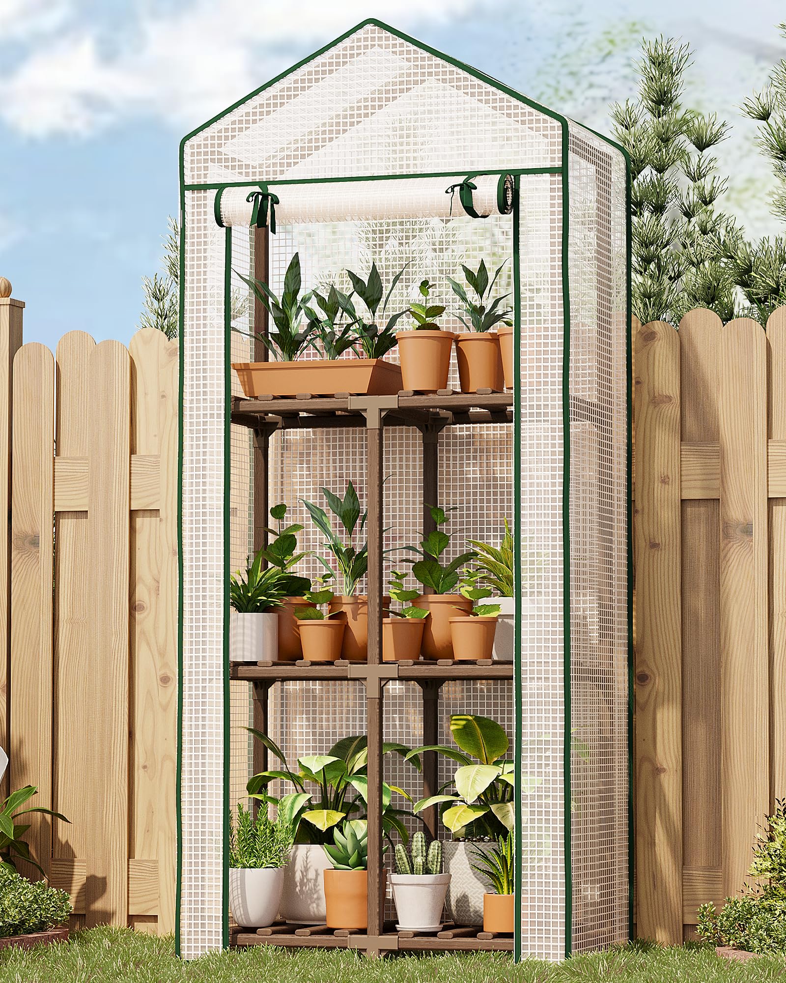 ガーデニングハウス Amazon.com : Bamworld Greenhouse for Outdoors Mini Greenhouse