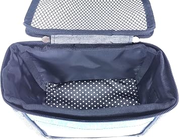 Small Animal Outgoing Carrier Breathable Travel Bag Durable Guinea Pig Pouch Purse Portable with Shoulder Strap for Hedgehog Squirrel Chinchilla Rat Sugar Glider Ferret (S, Blue)