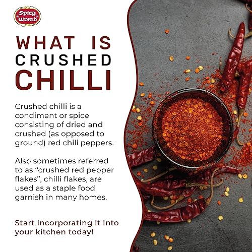 Vista 3 de Crushed Red Pepper Flakes 10 Pound Bulk Value Pack - Chili Flakes - by Spicy World