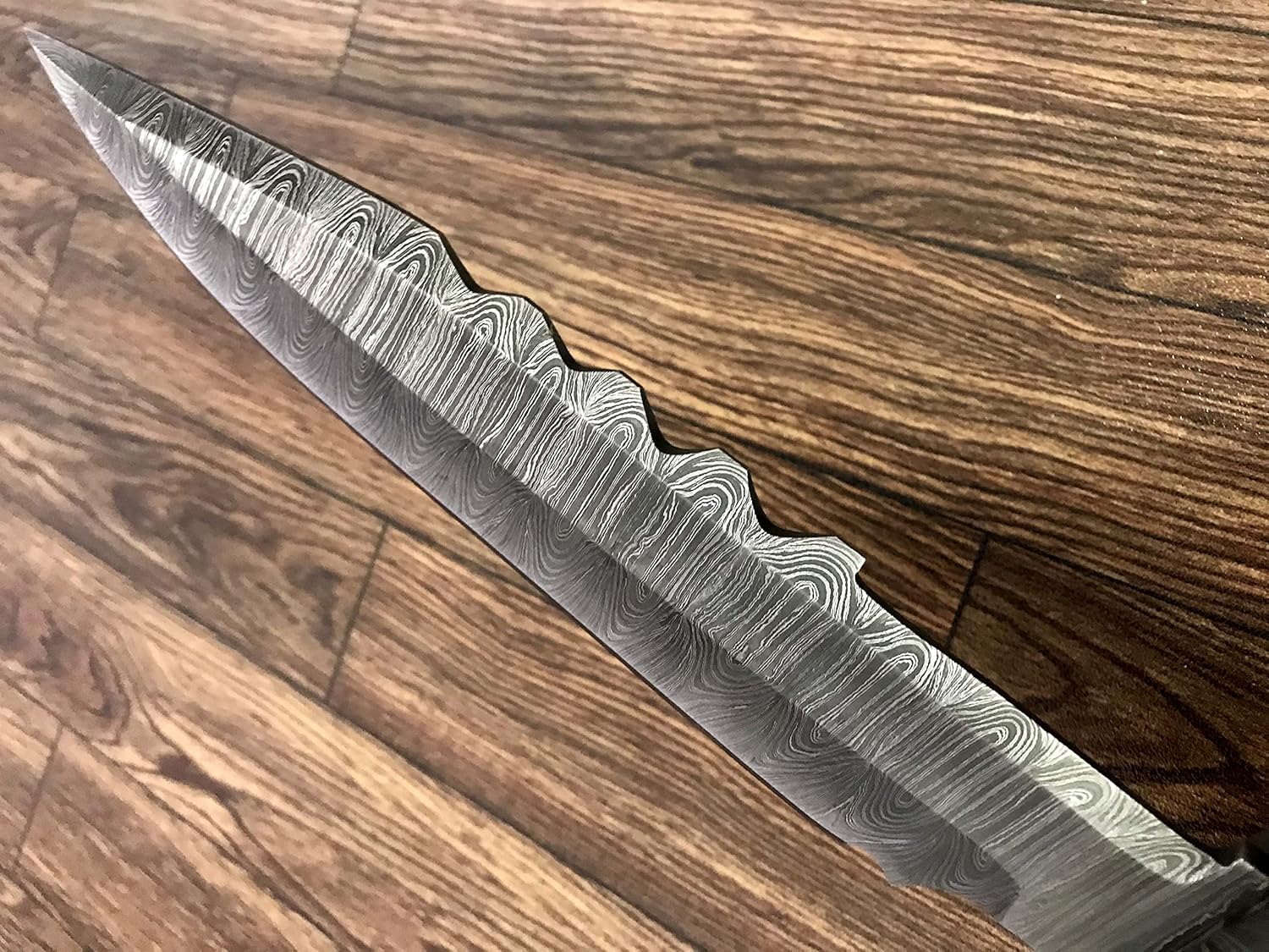 Poshland REG-HK-340, Handmade Damascus Steel 14 Inches Bowie Knife - Perfect Grip (G-10) Micarta Handle with Damascus Guard (REG-340)