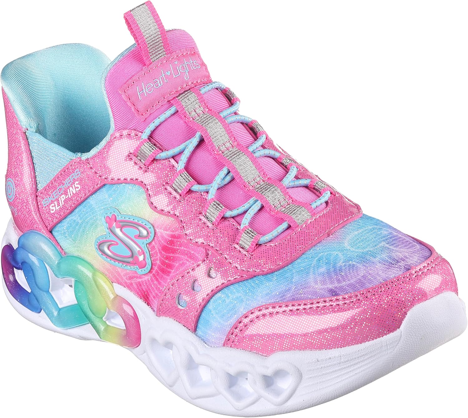 Skechers Girls Infinite Heart Lights-Eternal Shimmer - Image 2