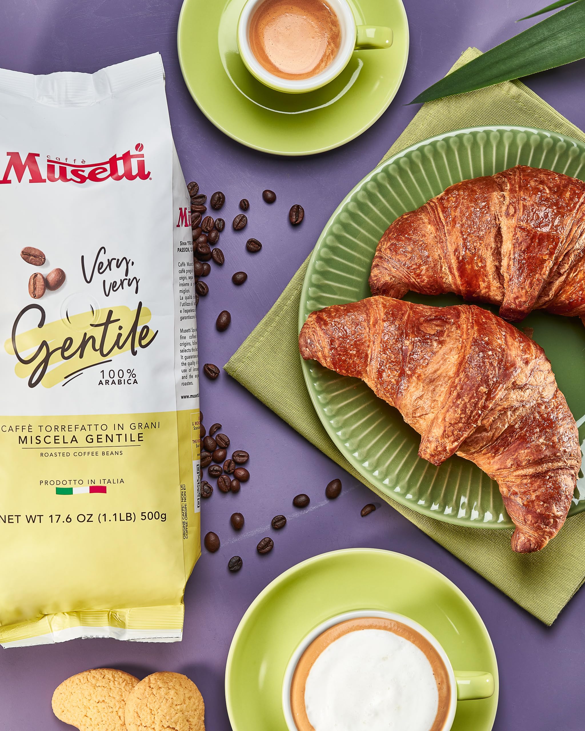 Caffè Musetti, Coffee beans soft blend, intensity 3/5 with citrus