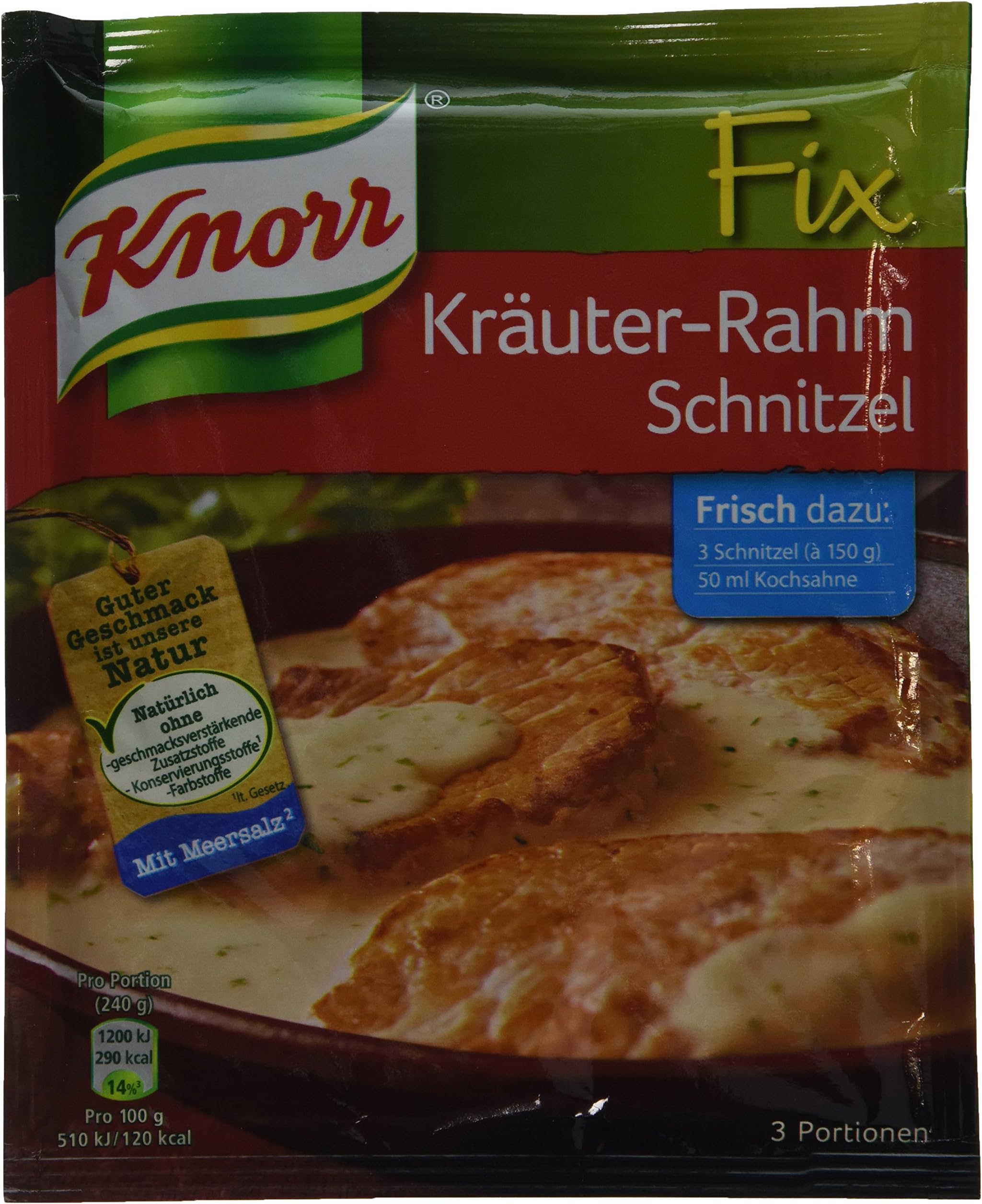 3-pack Knorr Krauter- Rahm Schnitzel Fix (3x2 Oz) Schnitzel Fix