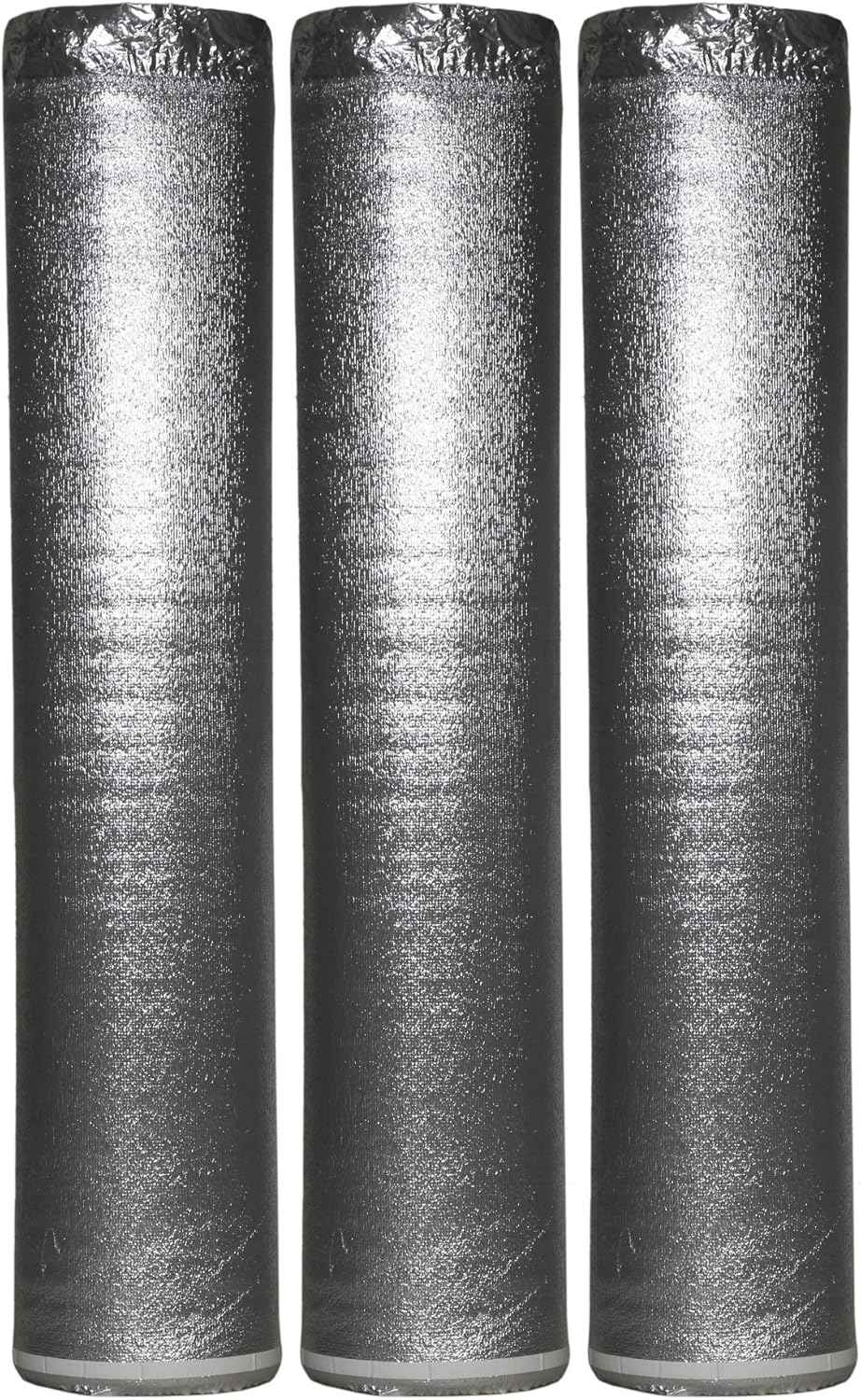 3 Rolls Of 600SQFT AMERIQUE CHROME Floor Underlayment Padding with Tape & Vapor Barrier, 3-in-1 Heavy Duty Foam 3MM Thick, LIMITED TIME PROMOTION (600SF total, Pack Of 3 Rolls, 200SF/Roll)