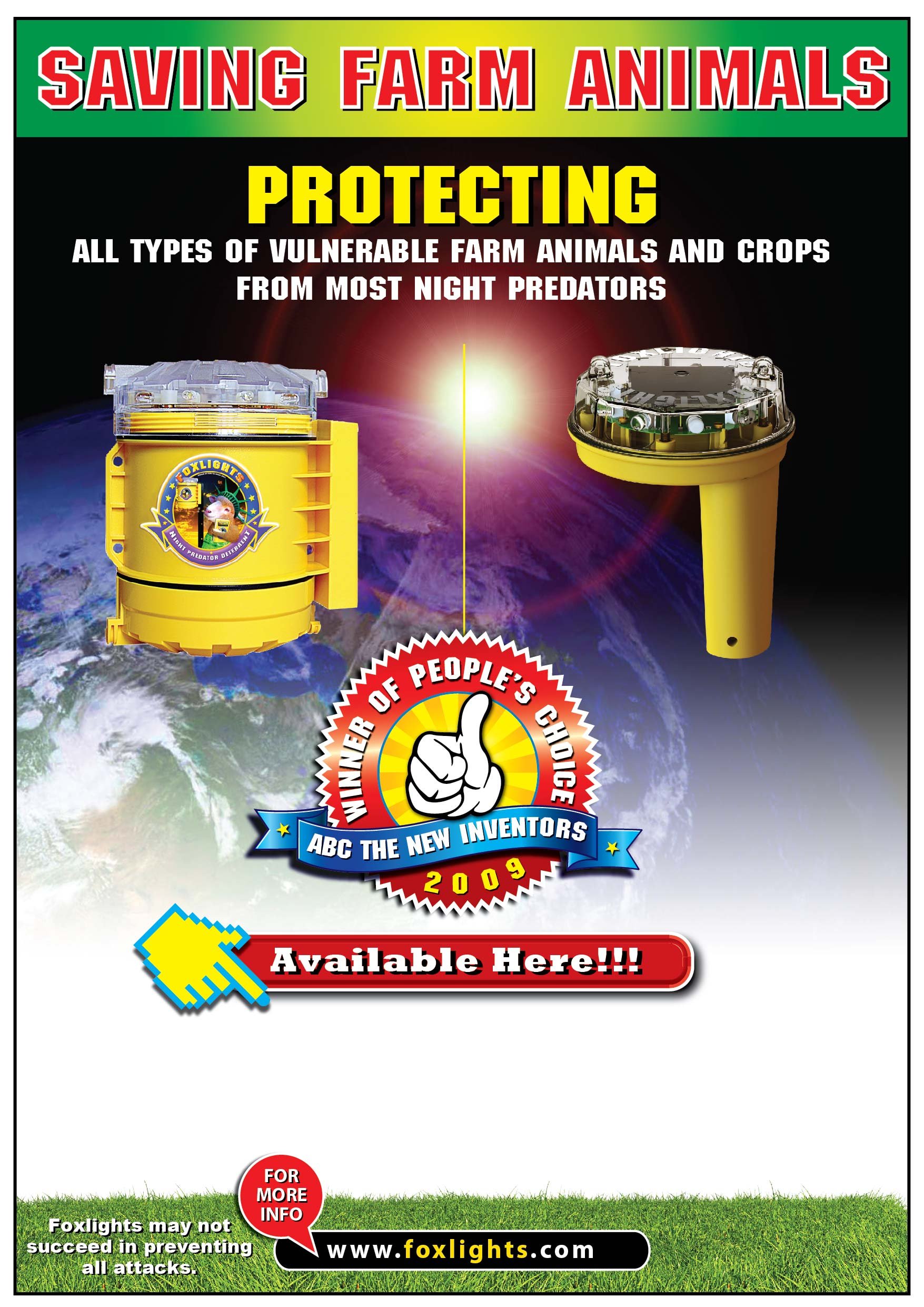 FOXLIGHTS SOLAR Night Predator Deterrent Predator Control LED light