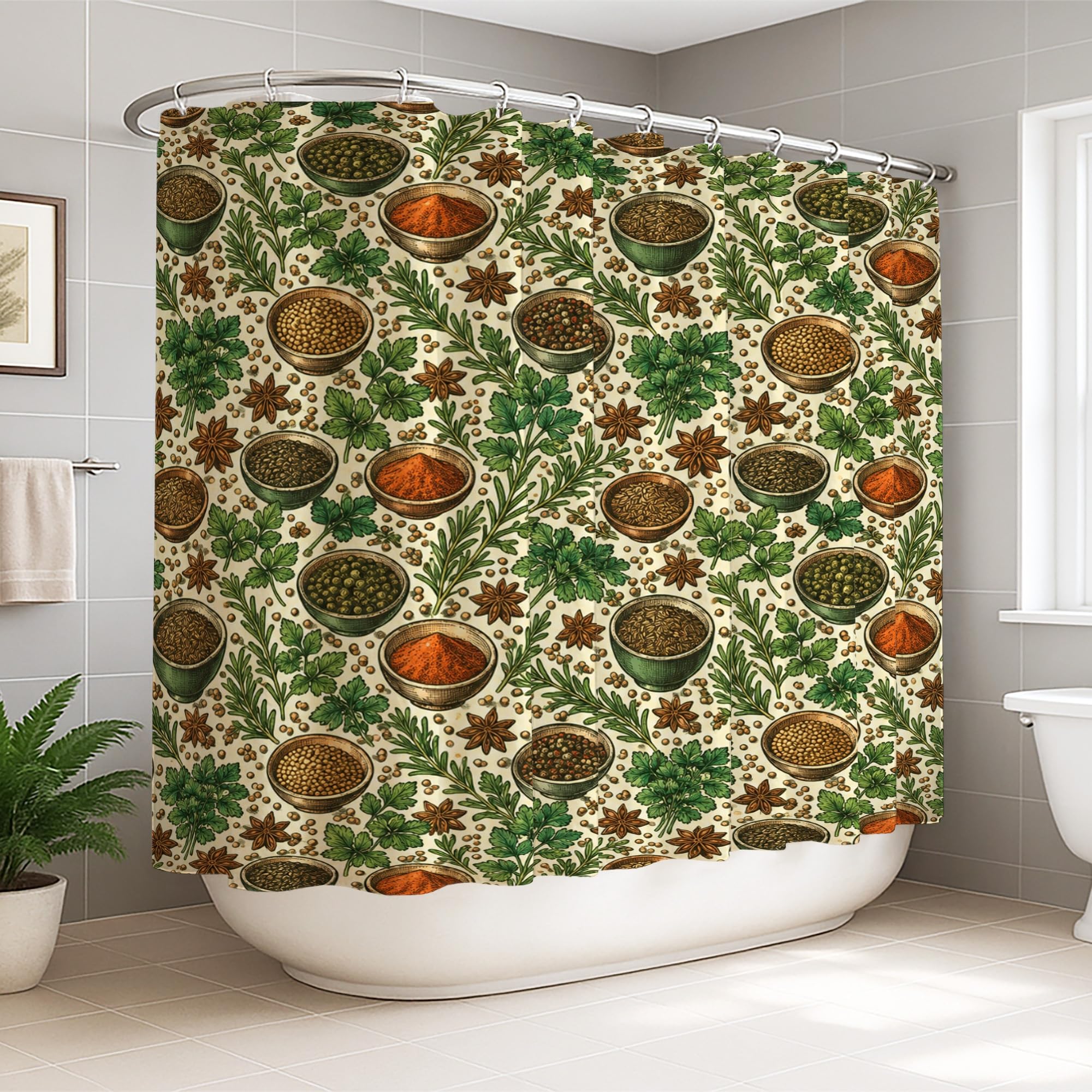 Rideau de douche extra large vintage pour sublimer la décoration d'hôtel