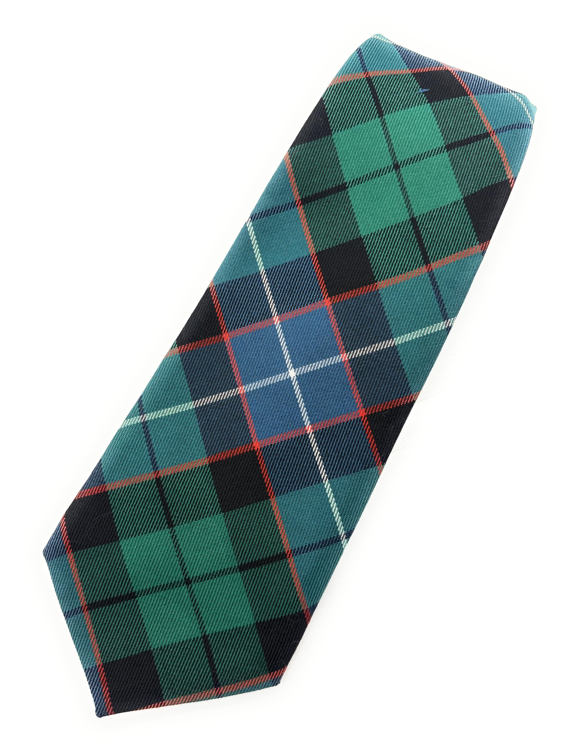 Scottish Essence Russell Ancient Scottish Tartan Necktie, Traditional Clan Pattern, Made In Scotland, Multiple Tartans Available (Russell Ancient)