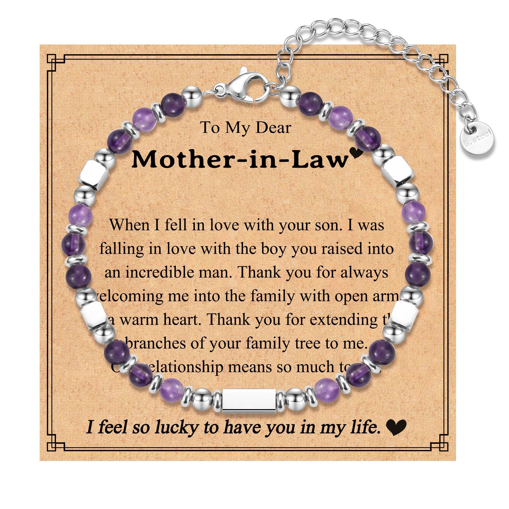 IKIATY Mothers Day Gifts for Women: Aunt, New Mom, Mother-in-Law, Bonus Mom, Tiny Stone Bracelets - Birthday & Christmas Jewelry