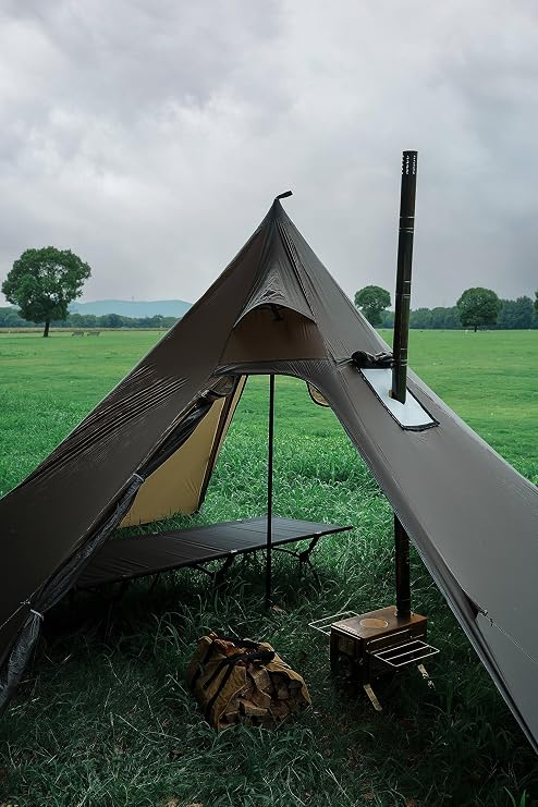Hot Tent For 4 Person With Stove Jack Winter Tent + Camping Wood Tent Stove + Hot Tent Stove Jack