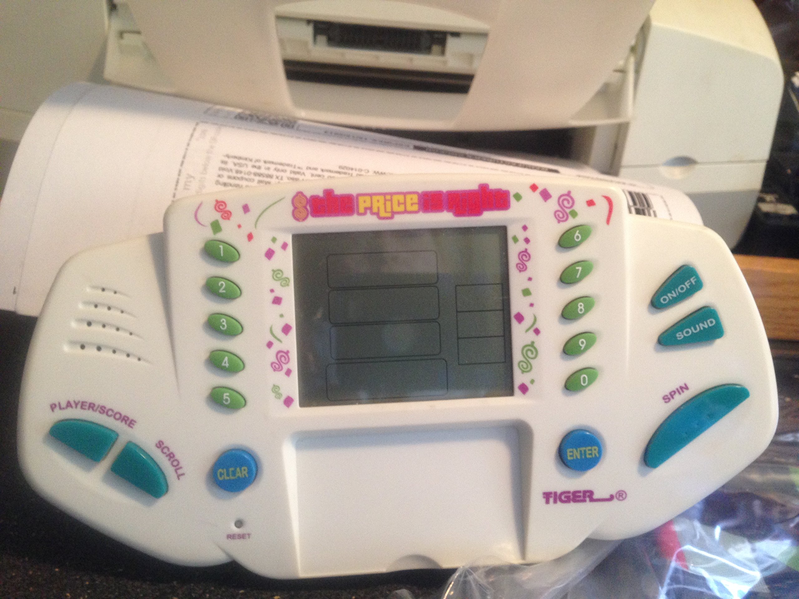 The Price Is Right Hand Held Electronic Game By Tiger