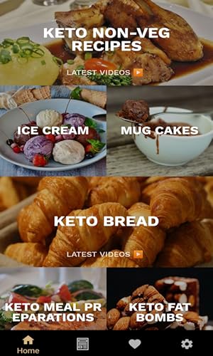 Receitas Keto: Lite e fácil Keto dieta app