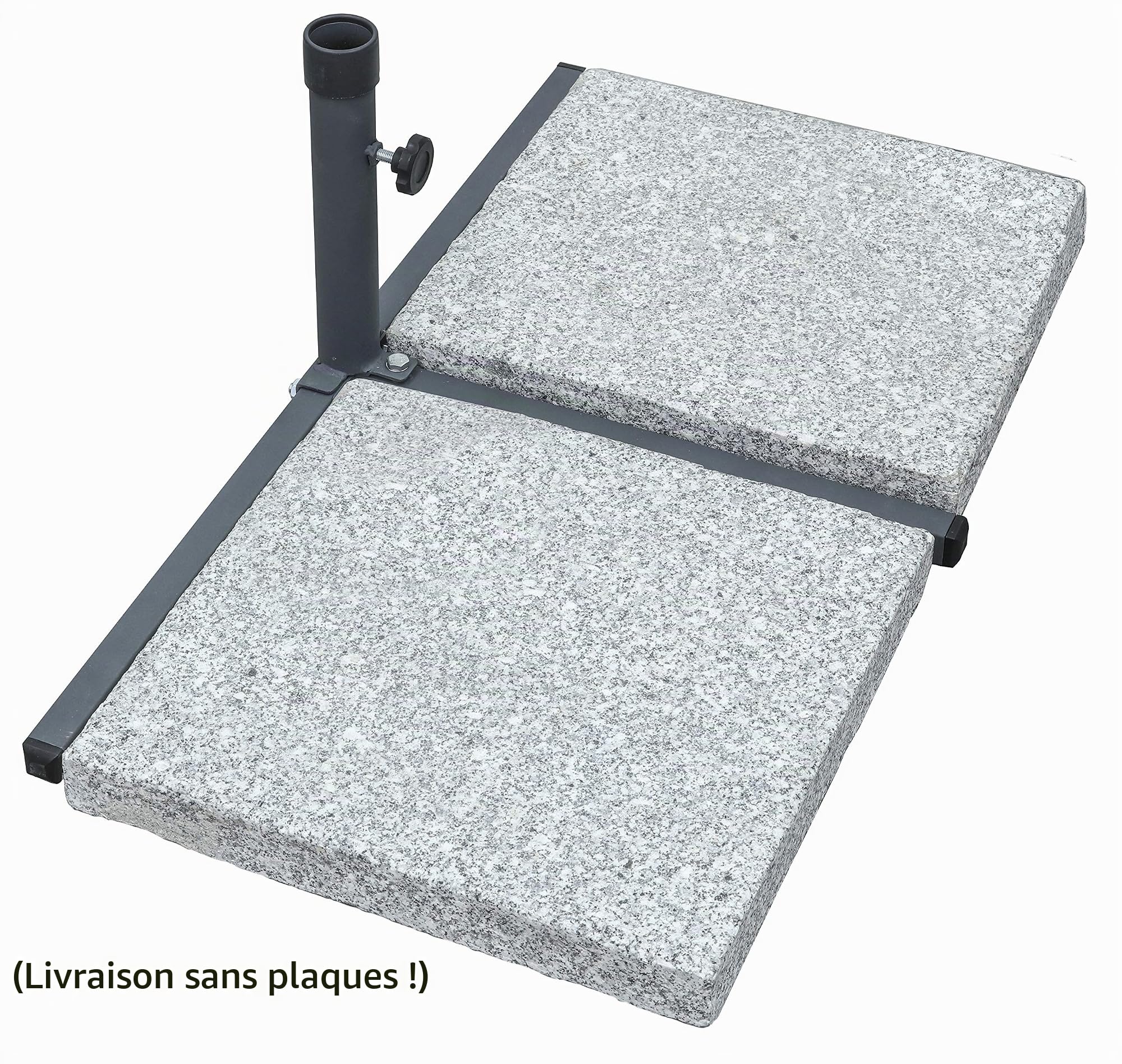 Schneider - Pied de Parasol pour Panneaux de chemins, Pied de Parasol Anthracite.
