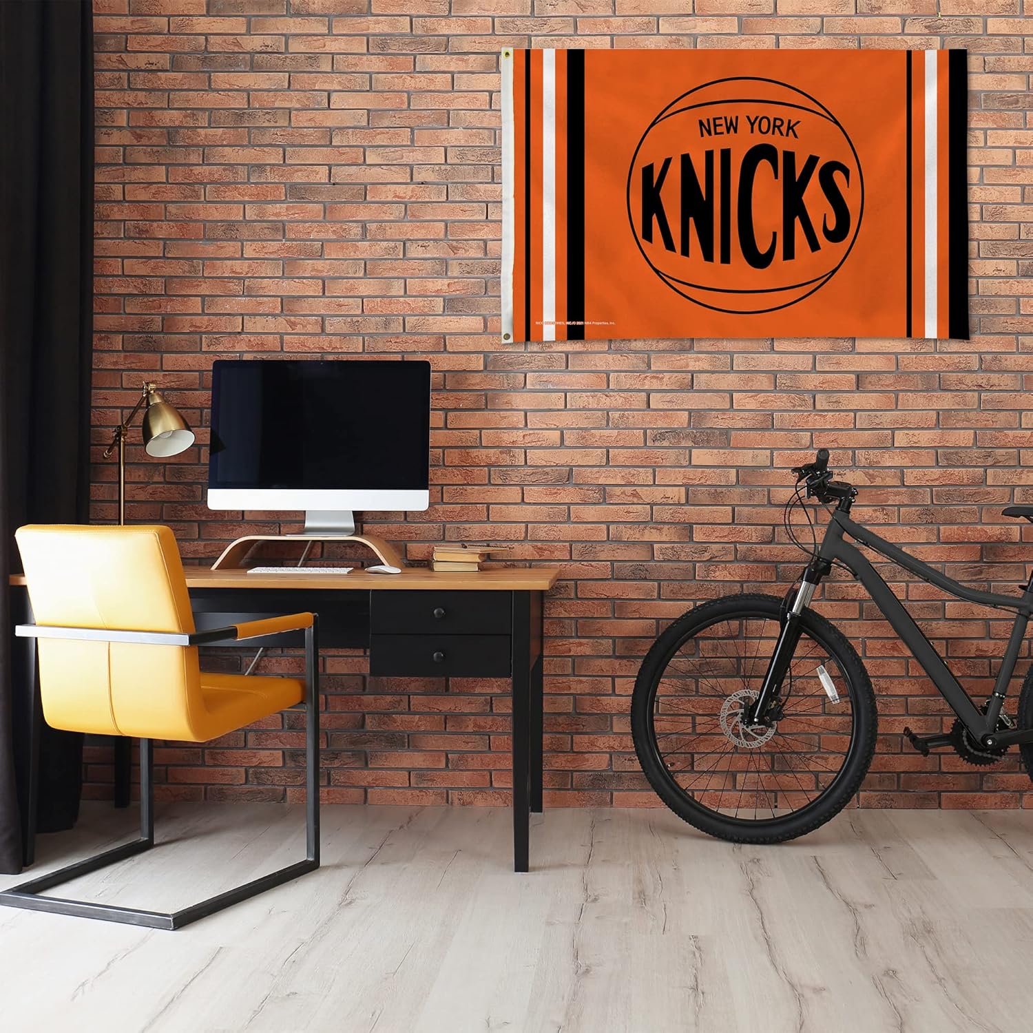 Rico Industries NBA New York Knicks Alternate 3' x 5' Banner Flag 3' x 5' Banner Flag Single Sided - Indoor or Outdoor - Home Décor