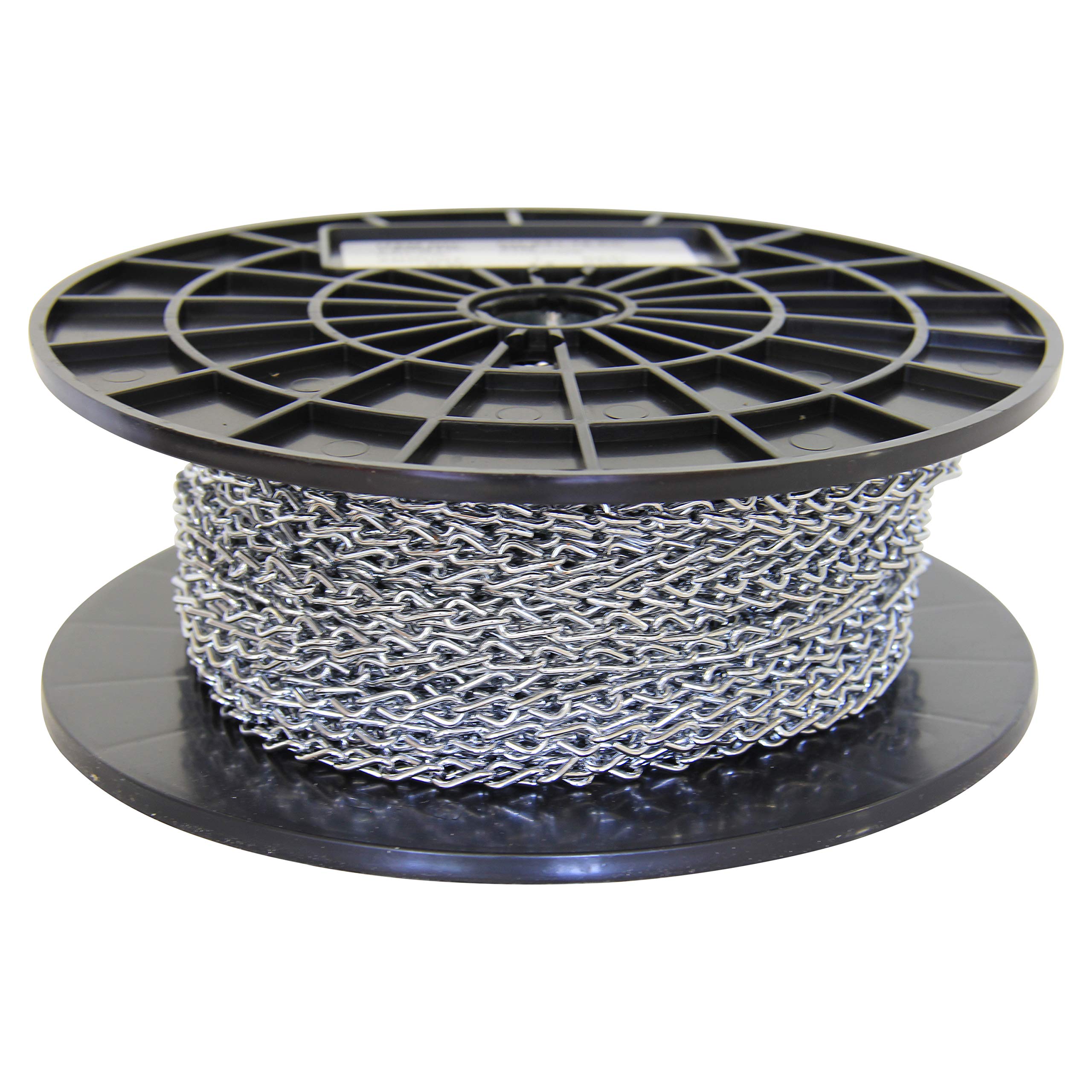 RCH Hardware CH-S51-16-PC-164 Steel Basket Chain 15 Gauge, Polished Chrome (164 Foot Reel)