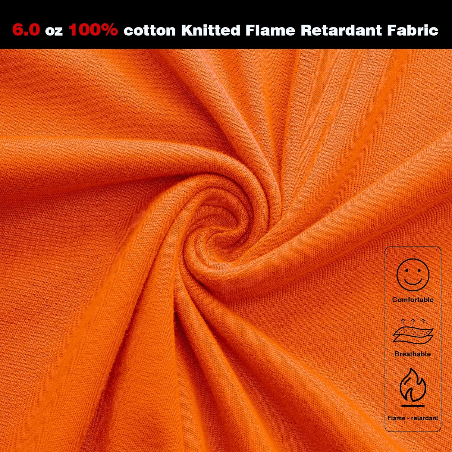 FR Shirt 6 oz Hi Vis Fire Resistant Flame Resistant Shirts for Men,Welding Shirt Cotton CAT2 Long-Sleeved Shirts - Image 4