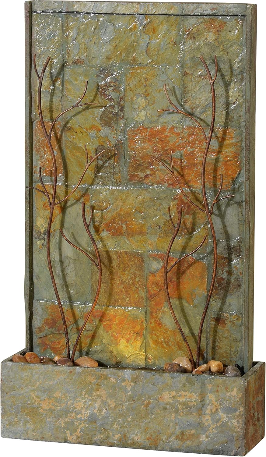 Kenroy Home 51015SLCOP Trailing Vines Fountains, Slate and Copper Finish : Home & Kitchen