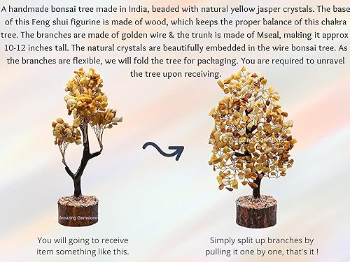 Vista 24 de Árbol de la vida de cristal curativo natural de piedra lunar blanca, Feng Shui, árbol de la vida de la fortuna para decoración del hogar