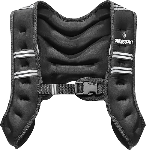 Philosophy Gym Chaleco de entrenamiento con peso, chaleco de peso corporal para entrenamiento de fuerza