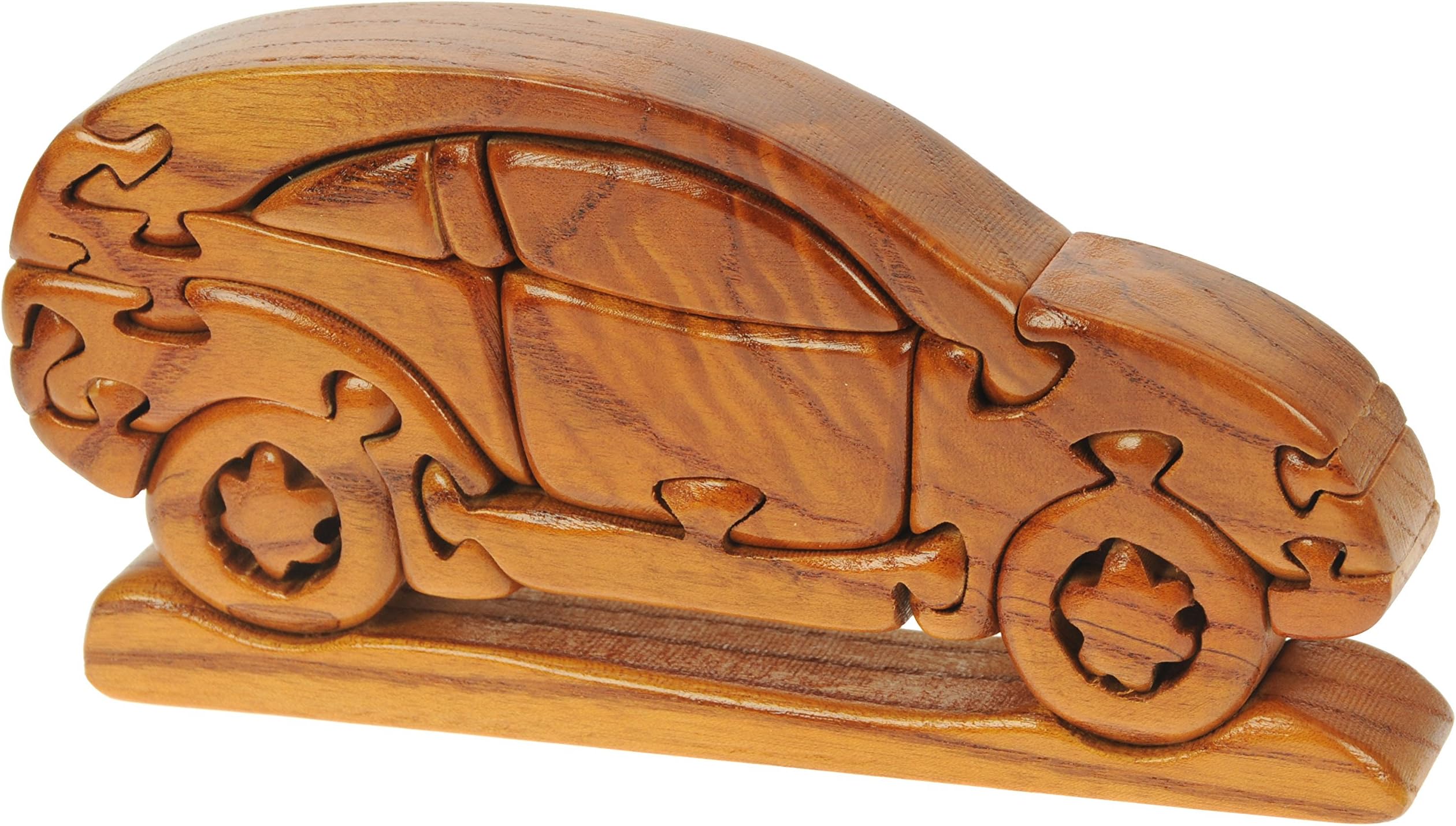 Namesakes Car 3D Puzzles for adults & kids : Novelty Xmas jigsaw gift Ideas for boys : Fun childrens and ornament! Top brain teaser puzzle handmade from wood