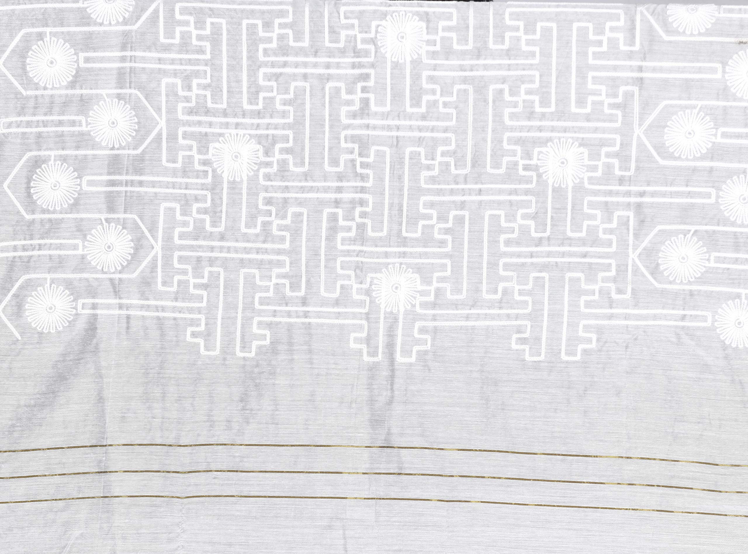 NOBILEA | Women’s Ethnic White Cotton Dupatta | 2.45 Meter Lightweight Traditional Chuni Stole | Color-White 1