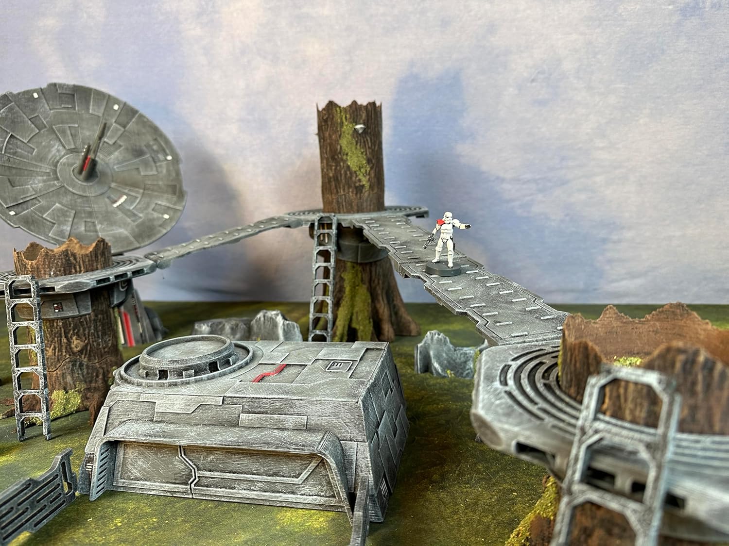 Legion Terrain - Occupied Forest 3'x3' Table - Miniature Tabletop Wargaming Terrain (Painted)