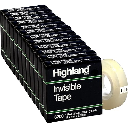 Highland Cinta invisible con acabado mate de 12 pulgadas de ancho