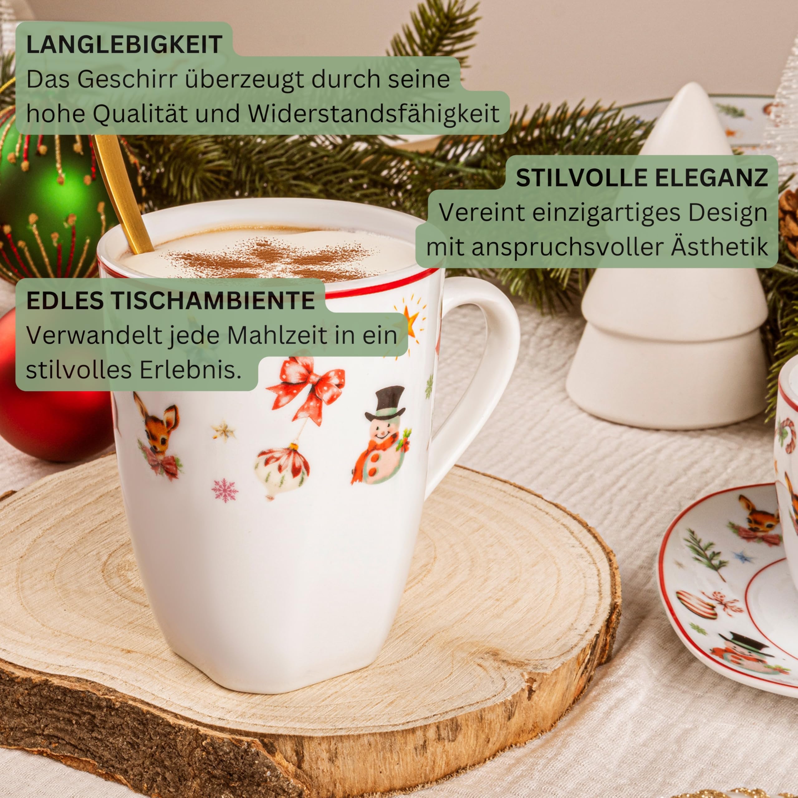 Sänger Kaffeetassen Set Bilgola Christmas Design 6 tlg – Bild 5