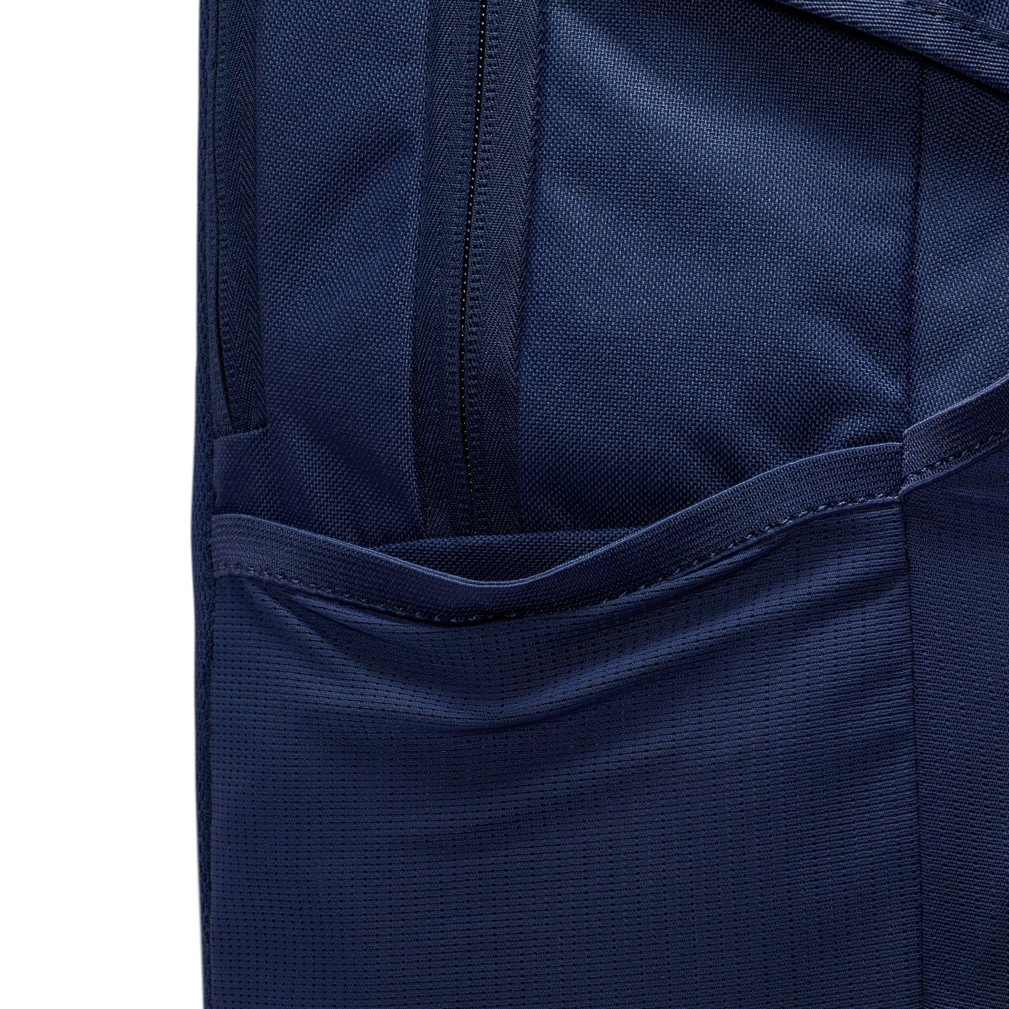 Nike Unisex Backpack Academy Storm-Fit, Midnight Navy/Midnight Navy/White, DV0761-410, 30 l, granatowy (Midnight Navy/Midnight Navy/White), 30L, Soccer
