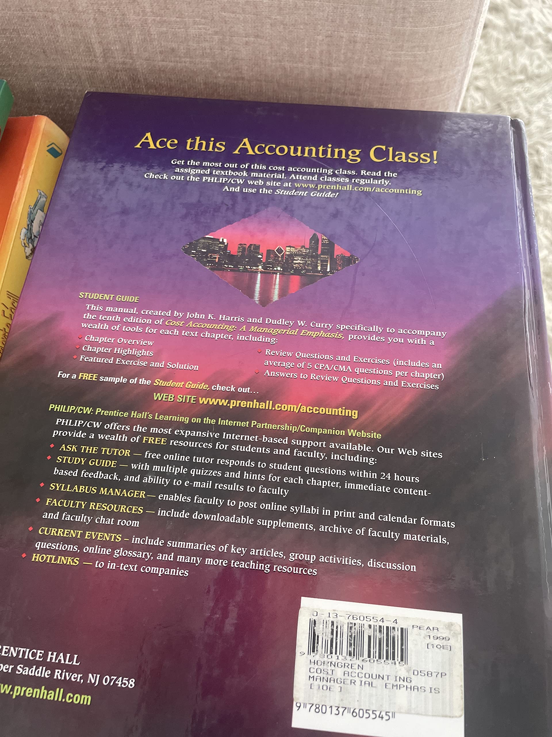 Cost Accounting: A Managerial Emphasis: United States Edition