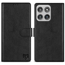 for Motorola Moto Edge 2025 Wallet Case with [RFID Blocking] Card Slot Kickstand Magnetic PU Leather Flip Fold Protective Phone Case for Moto Edge 2025 Case WalletBlack-6.7 inch