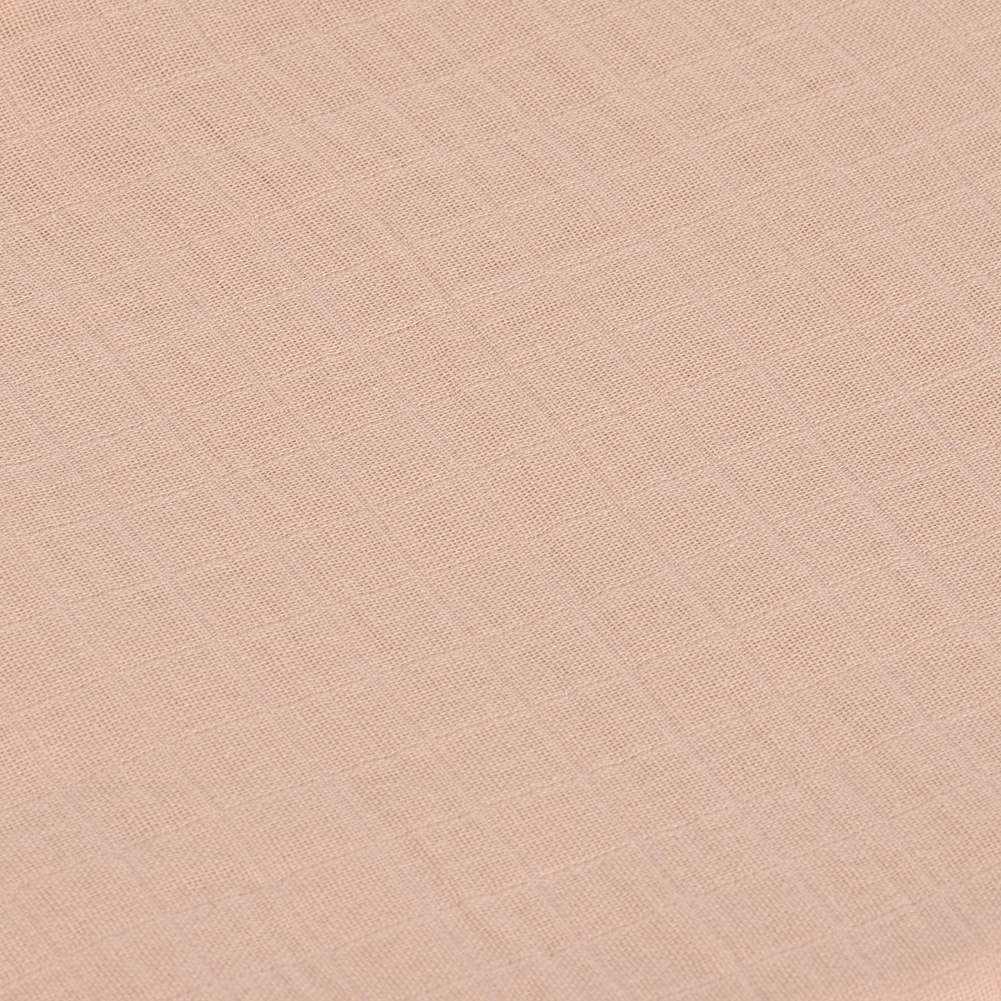 LÄSSIG Coperta Puck per neonati Panno di garza Set di 3 pezzi in cotone 85 x 85 cm GOTS Moon peach