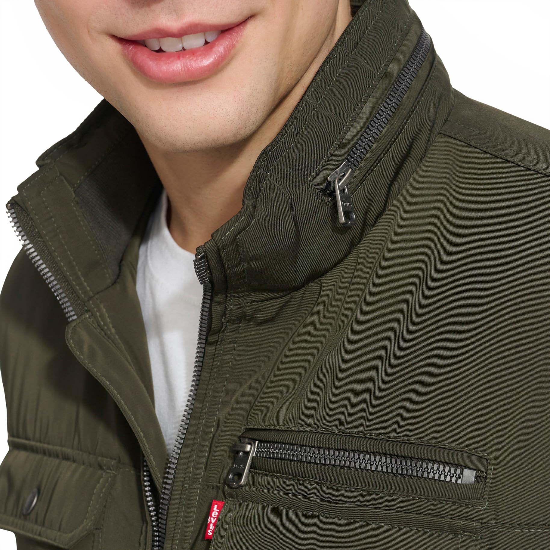 Levi's Herren Stand Collar Utility Bomber Jacke (1er Pack)