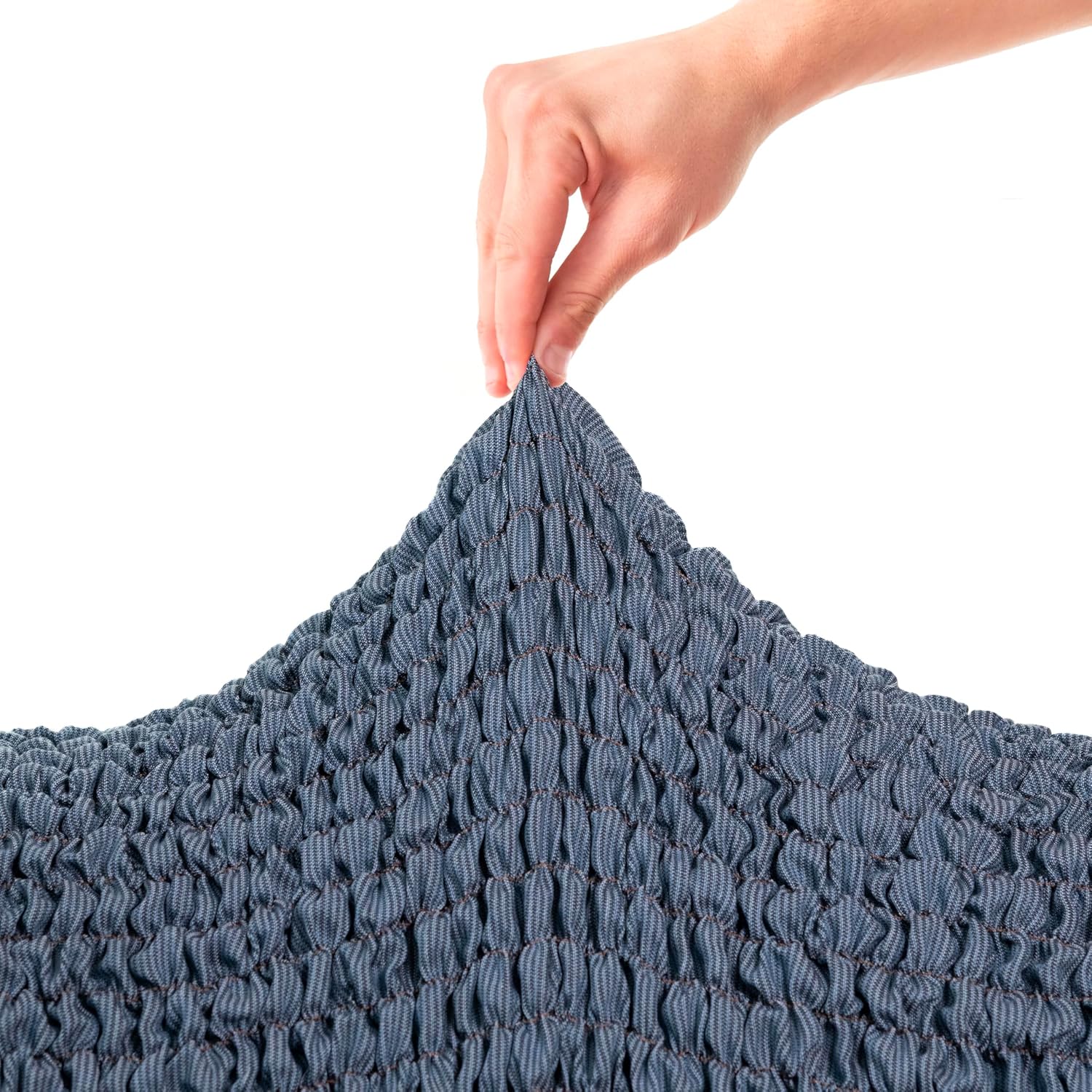 PAULATO BY GA.I.CO. Recliner Cover – Soft Form-Fit Slipcover – Stretch 1-Piece Reclining Furniture Protector – Machine Washable Fabric – Blue (Reclining Sofa 63"-91" Wide)