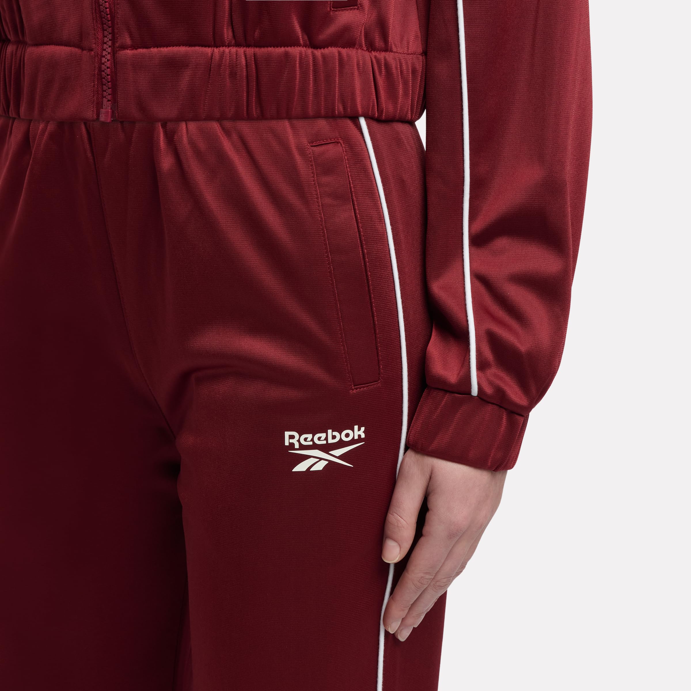 Reebok Justine Piping Tracksuit 2pc Traje Mujer