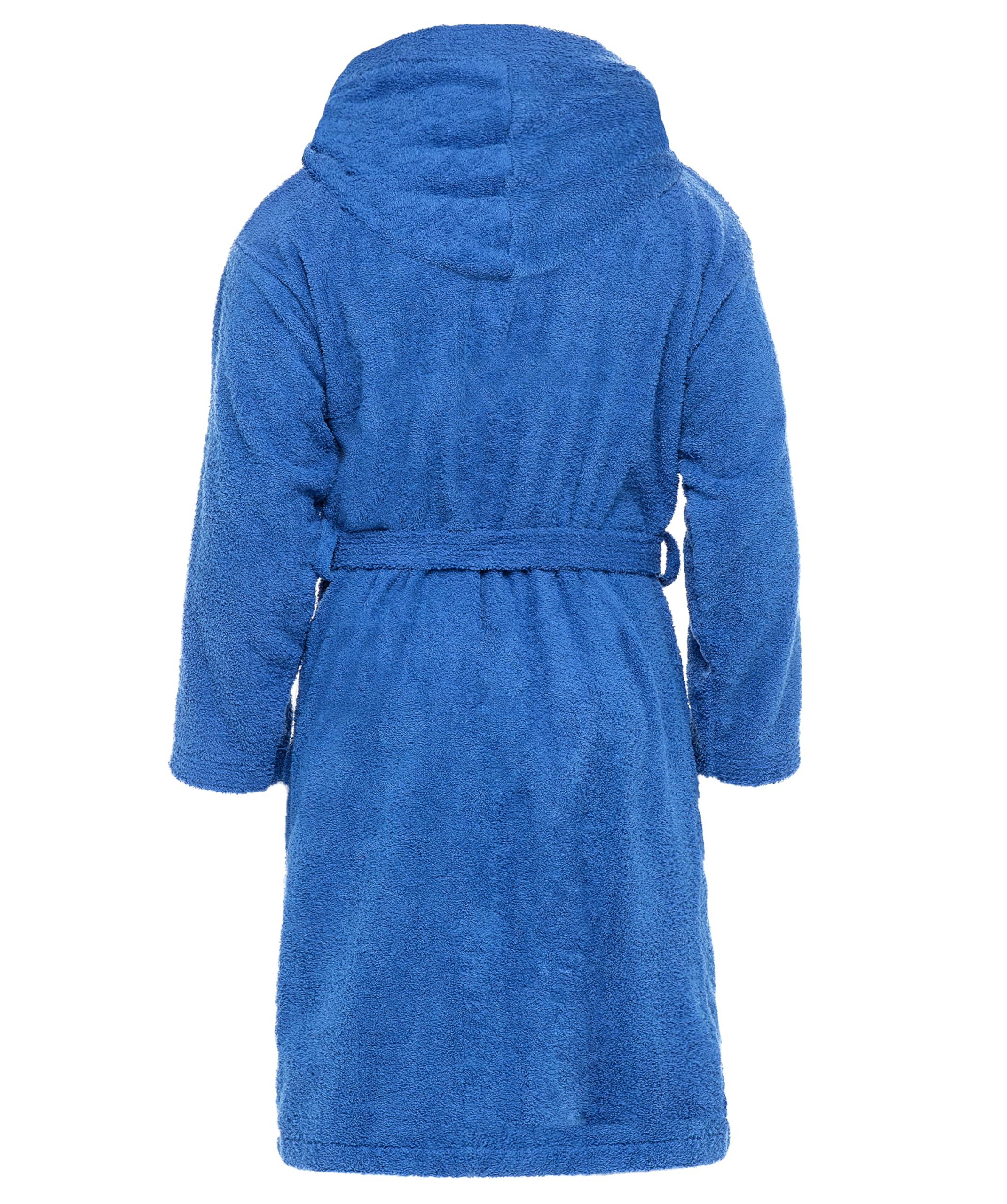 Skylinewears Boys & Girls Lightweight Cotton Hooded Robe Soft Terry Cloth Bathrobe for Kids Blue 6